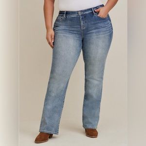Torrid Perfect Slim Boot Classic Denim Mid-Rise Jean Size 16S